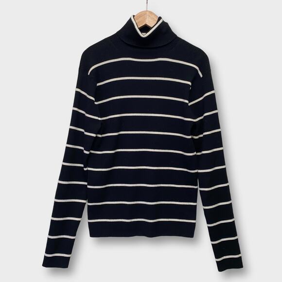 Club Monaco Striped Turtleneck Sweater - Picture 1 of 5